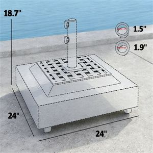 Supporto e Base per Ombrellone da Esterno per Patio e Terrazzo (Solo Base) - Product Image 6