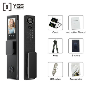 2026 3D Yüz Tanıma Tuya Wifi Akıllı Kapı Kilidi, Kameralı Görüntülü İnterkom ve Tam Otomatik Gömme Kilit - Product Image 2