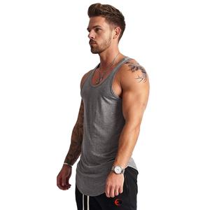 Men tank Top Grey Pakistan Made Best Quality Men Quick Dry Tank Top Solid Color Custom logo Men <b>Vest</b> Top - Product Image 3