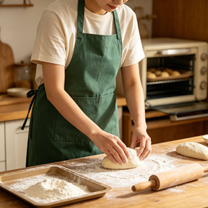Wholesale Chef <b>Aprons</b> Custom Cotton <b>Kitchen</b> <b>Apron</b> with Adjustable Neck Strap and Front Pockets OEM Manufacturer - Product Image 2