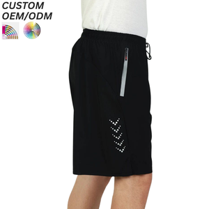 Shorts en coton uni pour hommes, décontractés, respirants, écologiques, coupe confortable, avec logo personnalisé, support OEM/ODM pour la vente en gros - Product Image 4