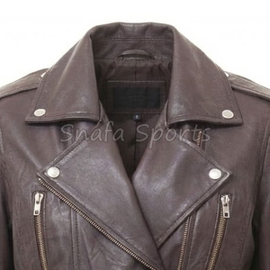 Veste courte en cuir tendance pour femmes, coupe élégante, tendance moderne, tenue d'hiver, vêtements élégants pour femmes - Product Image 3