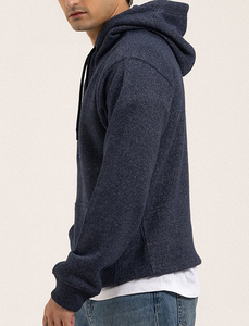 Sweat-shirt à capuche classique pour homme, style streetwear, personnalisé OEM, imprimé, en mélange de coton et polaire, avec poche kangourou, style hiver - Product Image 3
