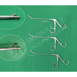 New Model Orthopedic Hook Punch Forceps, Working Length 12.5cm & Downward <b>Opening</b> Jaw 45° <b>Up</b> Angle Shaft Arthroscopy Surgery - Product Image 2