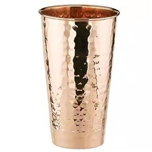 Vaso de Cobre Puro Clásico Ecológico Premium, Hecho a Mano, para Hogar, Cocina, Restaurante, Bar, Viajes y Fiestas - Product Image 3