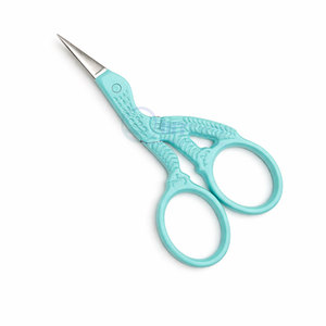 Mint Little Stork Embroidery <b>Scissors</b> Precision Tip Stainless Steel Beauty Tool for <b>Sewing</b> Embroidery Craft & Professional Use - Product Image 1