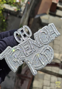 จี้เพชรโมอิสซาไนต์แบบ "CEO TRENCH KID" สร้อยคอฮิปฮอปประดับเพชรหรูหรา ของขวัญเครื่องประดับสุดหรู - Product Image 3