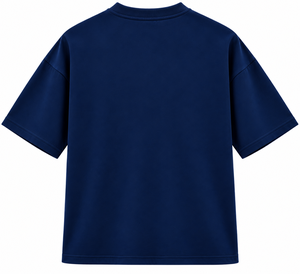 T-shirt en jersey bleu uni à logo sportif, manches courtes, col rond, en coton, personnalisable pour équipe, vêtements de sport - Product Image 4
