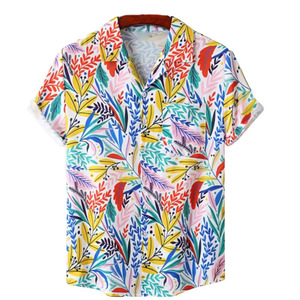 เสื้อเชิ้ตผู้ชายลายดอกไม้ ผ้าเรยอนพรีเมียม พิมพ์ลายทรอปิคอล เสื้อชายหาดฤดูร้อน รับผลิตแบบ OEM ODM จากโรงงาน - Product Image 1