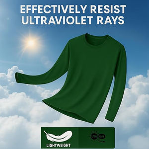 T-shirt pour homme à manches longues surdimensionné en Spandex/Polyester avec motif imprimé personnalisé, tissu gaufré respirant, teinture unie - Product Image 3