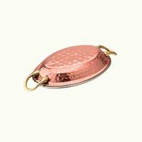 Plat de service rond vintage en cuivre, avec poignées soudées, surface lisse et durable, idéal pour les fêtes, compatible lave-vaisselle - Vente chaude