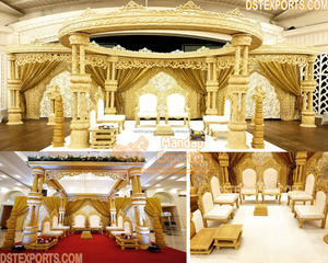 Mayur Mandap de decoración de Ceremonia de boda india, accesorio exclusivo de Aria Mandap para boda india, Reino Unido, Gujarati, temática tradicional, Mandap de boda - Product Image 5