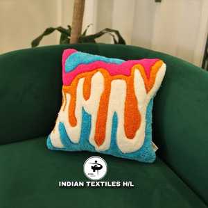 Handmade Indian Cotton Luxury Woven Tufted Sofa Cushion Cover Household Pillow Cases Eco-Friendly Custom OEM Wholesale - Product Image 1