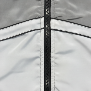 Conjunto Deportivo Informal Estampado Marca ADH, Gris, Manga Corta, Cierre de Cremallera, Pantalones Cortos Deportivos, Transpirable, Nailon, Unisex, Ropa de Verano para Adultos - Product Image 6