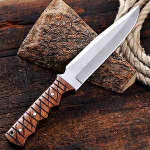 Cuchillo de Caza y Camping Internacional de Product Palace LLC, Mango de Madera, Hoja Fija, Personalizable OEM, Garantía de 3 Años, Acero al Carbono OEM - Product Image 1