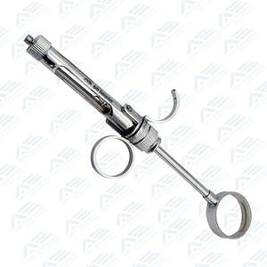 Instruments chirurgicaux dentaires, seringue dentaire manuelle aspirante en acier inoxydable de qualité supérieure, poignée à anneau de 2,5 mm, professionnelle, réutilisable - Product Image 1