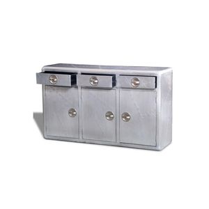 Buffet vintage industriel style aviateur avec aluminium - Product Image 6