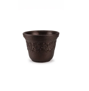 Pot de fleurs Sunny Pot de 14 pouces, semi-éco-responsable, durable, léger, en plastique, décoratif, pour l'intérieur et l'extérieur, pour la maison - Product Image 4