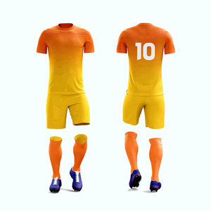 Nouvelle conception, couleur personnalisée, uniforme de football pour adultes, haute qualité, 100% polyester, personnalisable, coupe athlétique 100% polyester - Product Image 2