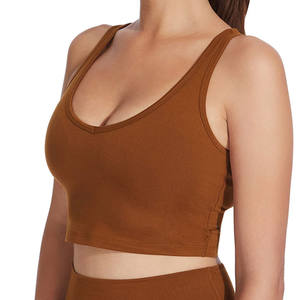 Sujetador deportivo para mujer, de alto impacto, con relleno, tirantes ajustables, malla transpirable, ecológico, ligero, para gimnasio, yoga y fitness - Product Image 2