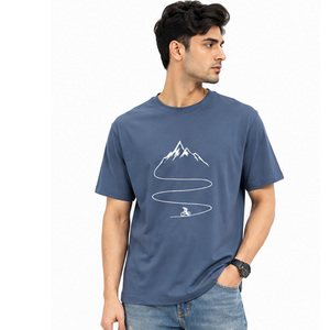 Camiseta de Algodón al por Mayor para Hombre, Suave y Cómoda, de Manga Corta, con Logotipo Personalizado, Ropa Casual, Camiseta de Algodón Lisa Personalizada para Hombre - Product Image 4
