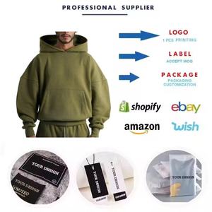 <b>Men's</b> Crop Top Hoodie Logo Digital Printing Lined Spiderweb Pattern Eco-Friendly Cotton-Poly Blend Autumn <b>Pullover</b> - Product Image 4