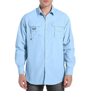 Camiseta Ligera de Manga Larga 100% Poliéster, Cortavientos, Protección Solar UPF 50, Impresión por Sublimación, Secado Rápido, para Pesca, Exportación a Pakistán - Product Image 1