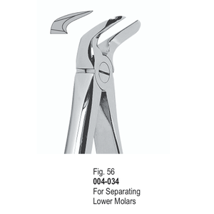 คีมถอนฟันวิตร้า รุ่น Fig. 56 |   สำหรับการแยกฟันกรามล่าง |   สแตนเลสสตีล |   ได้รับการรับรองมาตรฐาน CE - Product Image 1