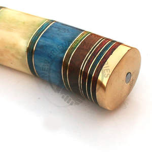 Cuchillo de caza Bowie de acero de Damasco de 12 pulgadas, edición nueva, hecho a mano, extra afilado, hoja fija, para camping, con mango de hueso de camello de color. - Product Image 4