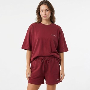 Casual <b>Set</b> Cotton T-Shirt Shorts Vest Shorts Custom Women's 2-Piece Cotton Short <b>Set</b> for Summer <b>Twin</b> <b>Set</b> with Solid Pattern - Product Image 1