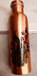 High Quality Copper water Bottle <b>Designer</b> Copper Bottle Heavy-Duty Copper Outdoor Bottle At Best Price <b>By</b> SALEEM INTERNATIONAL - Product Image 6