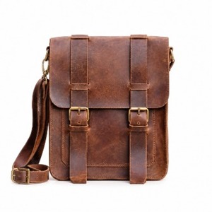 <b>Small</b> Real Leather Messenger <b>Bag</b> Crossbody Shoulder <b>Bag</b> Vintage Satchel Laptop Work <b>Bag</b> Unisex Travel Durable <b>Sport</b> Handmade - Product Image 6