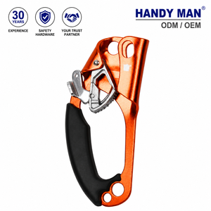 Ascendedor de Cuerda Individual Izquierda de Acero Inoxidable de 8-12mm con Agarre de Plástico, Certificado CE, Naranja, Venta Directa a Bajo Precio - Product Image 1