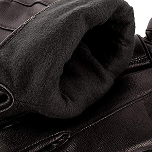 Gants de conducteur en cuir de vachette noir souple de haute qualité, durables et respirants, à poignets élastiqués, pour usages multiples (OEM/ODM) - Product Image 6