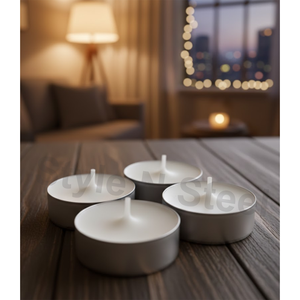 PDTL – 08 (Blanc) – Lot de 50 bougies chauffe-plat parfumées pour la décoration – Noël, Pâques, anniversaire et Saint-Valentin - Product Image 4