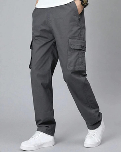 Pantalon de survêtement homme de haute qualité en molleton épais, coupe large, uni, à capuche, ample et évasé - Product Image 5