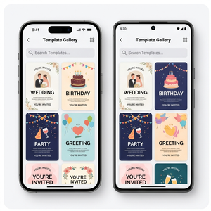 แอปทำการ์ดเชิญ RoyalCraft – สร้างการ์ดเชิญ การ์ดแต่งงาน การ์ดงานเลี้ยง และเทมเพลต ios/android - Product Image 1