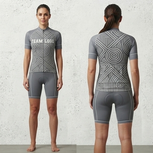 Road Cycling Uniform with Short Sleeve Jersey and High Density <b>Padded</b> Shorts for Long Distance Riding - Product Image 5