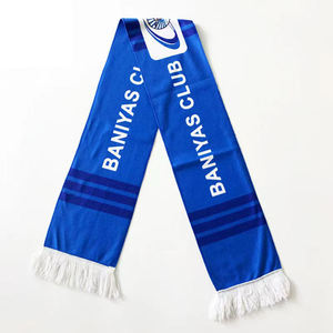 Écharpe de sport durable en polyester et nylon, avec bordure à franges blanches, écharpe bleue, écharpe/bandeau de remise de diplôme avec drapeaux de tous les pays - Product Image 2