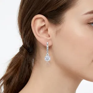 Pendientes de Oro Amarillo de 18K con Diamantes Tallados en Forma de Gota, Certificados por IGI, para Mujer, para Usar en Cualquier Ocasión, Regalo de Boda, Joyería Clásica al por Mayor - Product Image 3