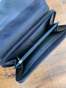 Nueva llegada billeteras metálicas de cuero genuino con solapa para mujer billetera de cuero de vaca occidental para tarjetas de crédito tendencia embrague de teléfono de lujo - Product Image 5