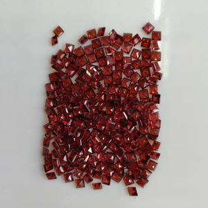 โกเมนสีแดงธรรมชาติ 4 มม. ทรงสี่เหลี่ยมเจียระไนแบบสเต็ปคัท คุณภาพดีที่สุด พลอยเม็ดเดี่ยวสำหรับทำเครื่องประดับ - Product Image 2