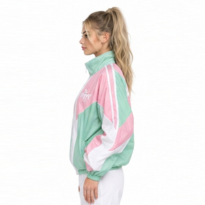 Women Oversized Stand Collar <b>Windbreaker</b> Jacket Full Zipper Street Style Printed Nylon Jacket Waterproof Hiking <b>Camping</b> Jackets - Product Image 3