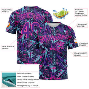Custom Sublimation Polyester Shirts-Moisture-Wicking Quick Dry Four-Way Stretch UV Protection Crew Neck OEM/ODM Wholesale Flag - Product Image 2