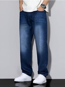 Jean en denim tissé pour homme - Style motard déchiré, éco-responsable, coupe large, idéal pour la randonnée et les voyages - Product Image 6