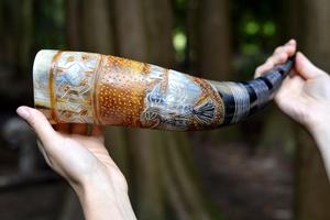 Premium Eco-Friendly Polished Viking Drinking Horn Mug with Dragon Design for Christmas & Father's Day Beer Wine Mead Ale Lovers - Product Image 5