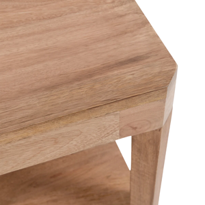 Table basse rectangulaire en bois de manguier massif pour la décoration de la maison, le salon, le bureau à domicile, avec finition naturelle, pliable et durable - Product Image 6