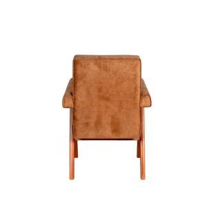 Silla de Oficina Tapizada Estilo Pierre Jeanneret, Silla de Escritorio con Patas en V de Madera Maciza y Tela de Terciopelo para Espacio de Trabajo Ejecutivo, Venta al Por Mayor - Product Image 6