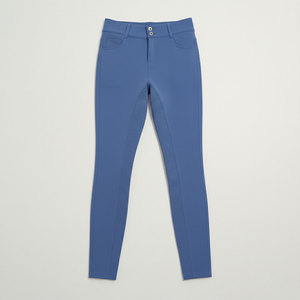 Fabricante OEM de pantalones de montar personalizados para mujer, de cintura alta, con agarre de silicona, tejido antipilling, para entrenamiento ecuestre, pantalones de silicona. - Product Image 1