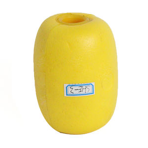 Bobbers de pesca Slip Bobber EVA/PVC amarillo Vintage decorativo marino hueco redondo Retro mar boya océano coleccionable - Product Image 6